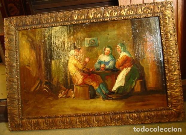 Arte: Escena familiar, oleo sobre tabla - Foto 2
