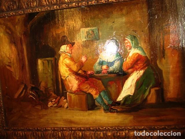 Arte: Escena familiar, oleo sobre tabla - Foto 3