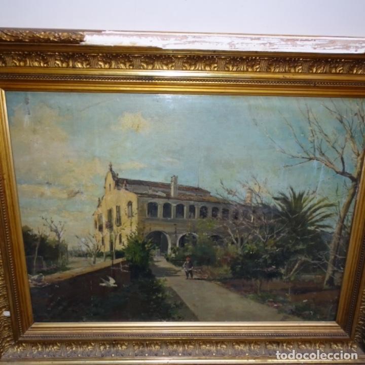 Arte: GRAN OLEO ANONIMO SOBRE TELA PEGADO A TABLEX. ESCUELA CATALANA DE GRAN CALIDAD. MAS&Iacute;A.