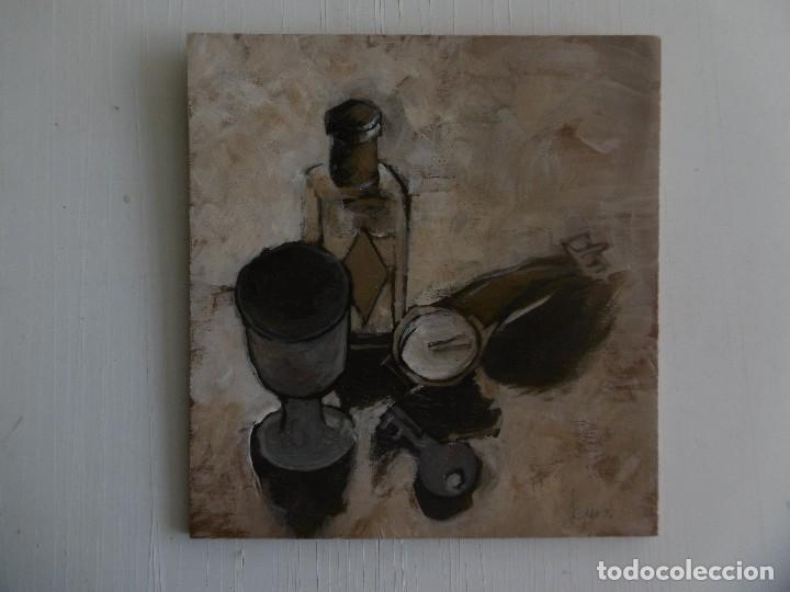 Arte: Bodegon. Acrilico sobre tabla. - Foto 1