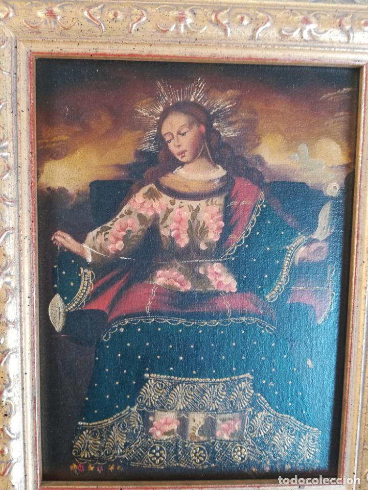 Arte: Pintura con marco la hilandera - Foto 1