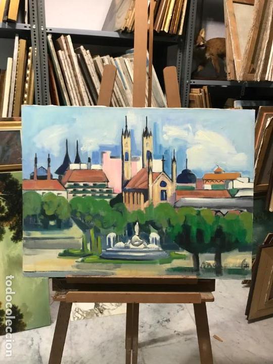 Arte: vista de madrid, los jeronimos - Foto 1