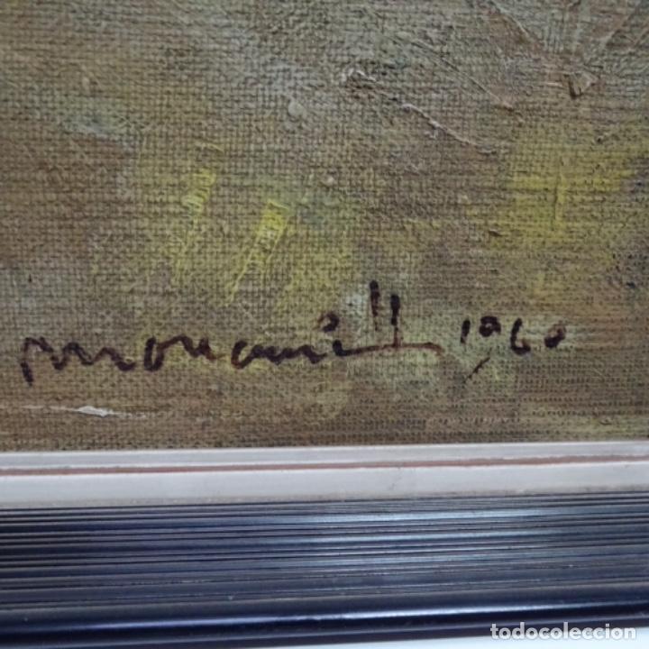 Arte: &Oacute;leo sobre tablex firmado moncunill.bodegon. - Foto 9