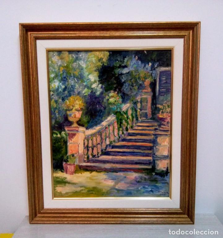 Arte: &Oacute;leo sobre tablex, firmado. - Foto 2