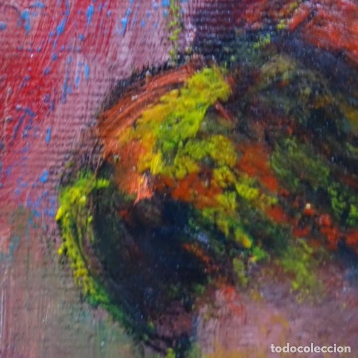 Arte: &Oacute;leo sobre tablex anonimo. - Foto 5
