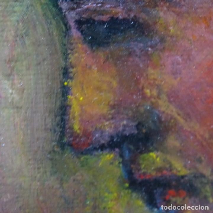Arte: &Oacute;leo sobre tablex anonimo. - Foto 6