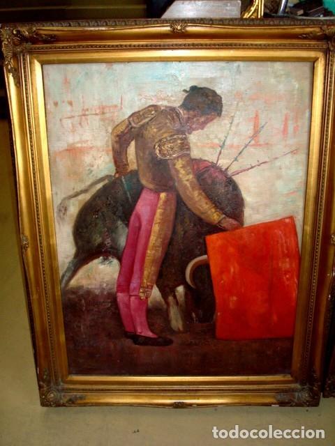 Arte: Cuadro   Torero toreando - Foto 1