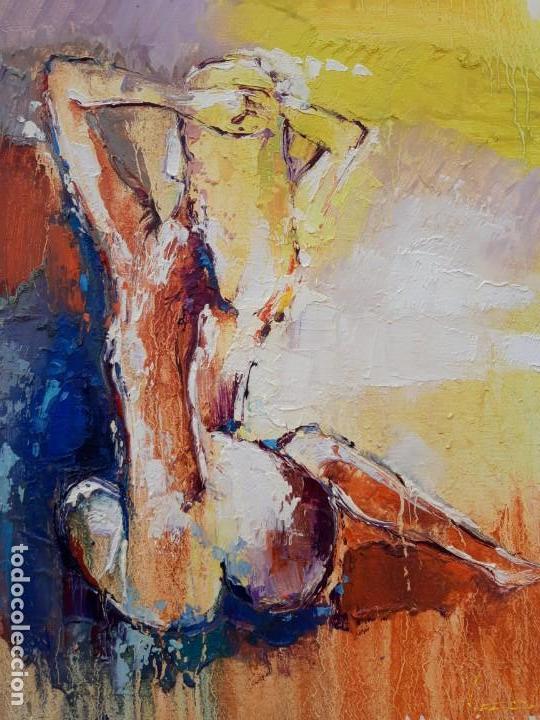 Arte: cuadro al oleo sobre lienzo ,,Figure,, - Foto 1