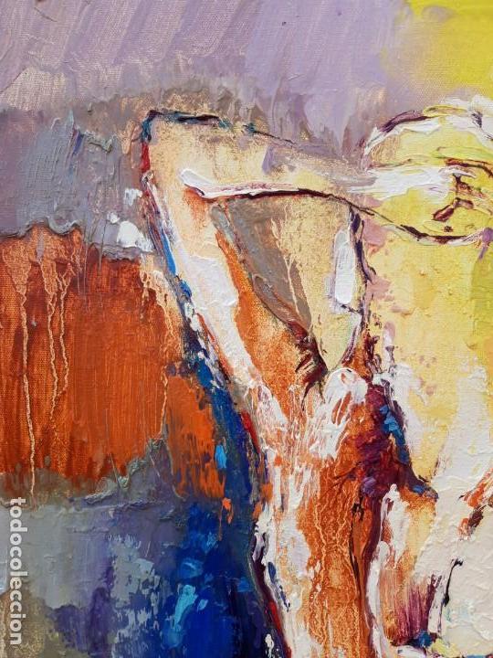 Arte: cuadro al oleo sobre lienzo ,,Figure,, - Foto 3