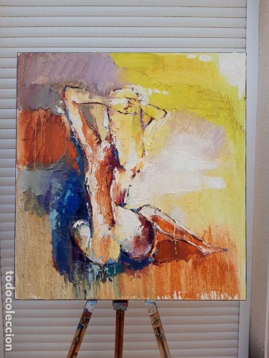 Arte: cuadro al oleo sobre lienzo ,,Figure,, - Foto 2