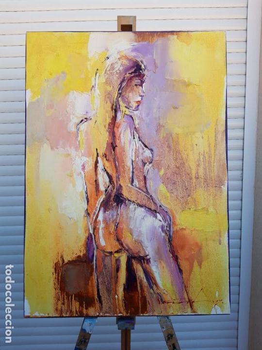 Arte: cuadro al oleo sobre lienzo ,,Figure,, - Foto 2