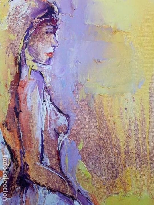 Arte: cuadro al oleo sobre lienzo ,,Figure,, - Foto 4