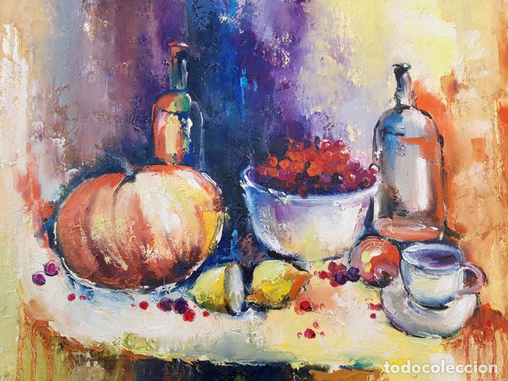 Arte: cuadro al oleo sobre lienzo ,,Bodego con cerezas,, - Foto 1