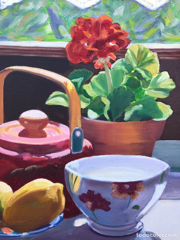 Arte: GRAN BODEGON FLORES Y FRUTAS. - Foto 2
