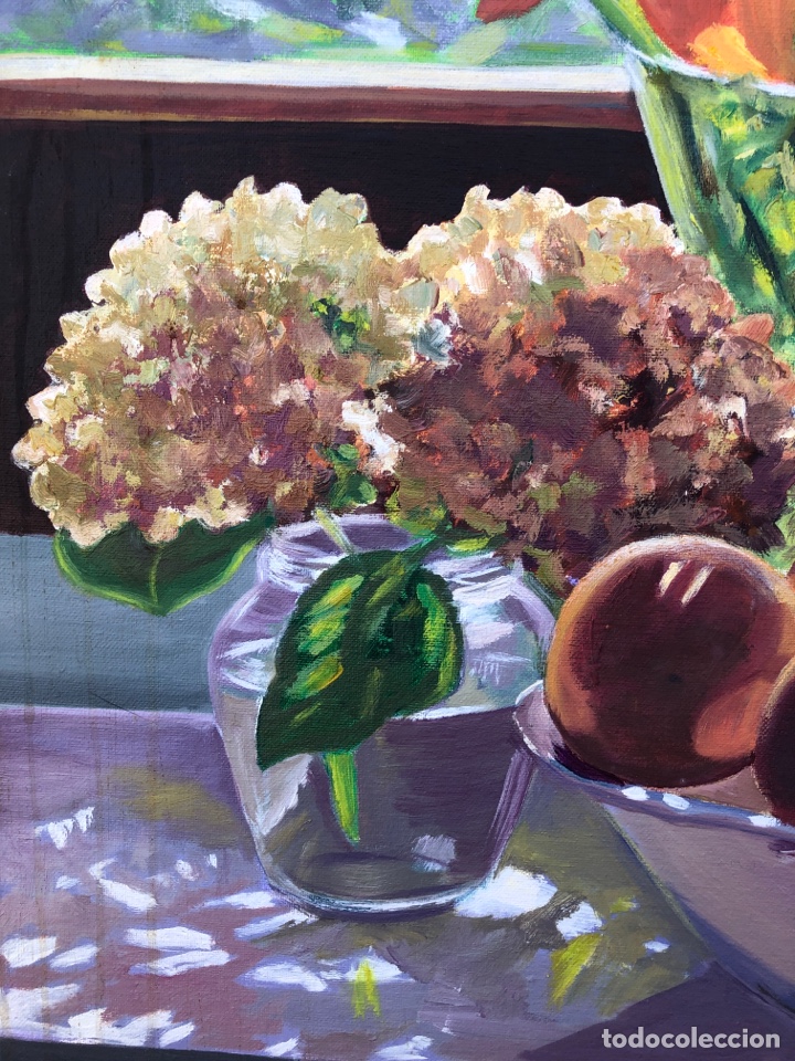 Arte: GRAN BODEGON FLORES Y FRUTAS. - Foto 4