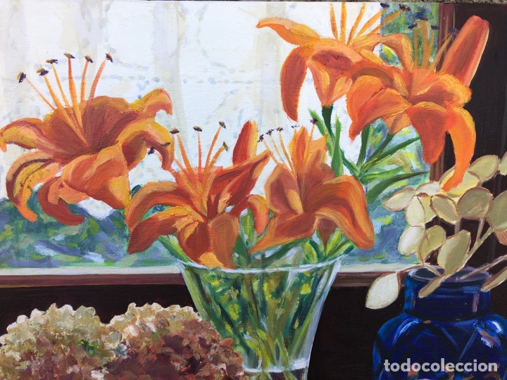 Arte: GRAN BODEGON FLORES Y FRUTAS. - Foto 6