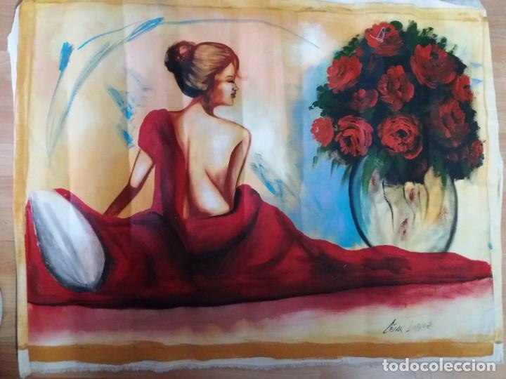 Arte: &Oacute;LEO EN LIENZO DE C&Eacute;SAR LIMA - Foto 1