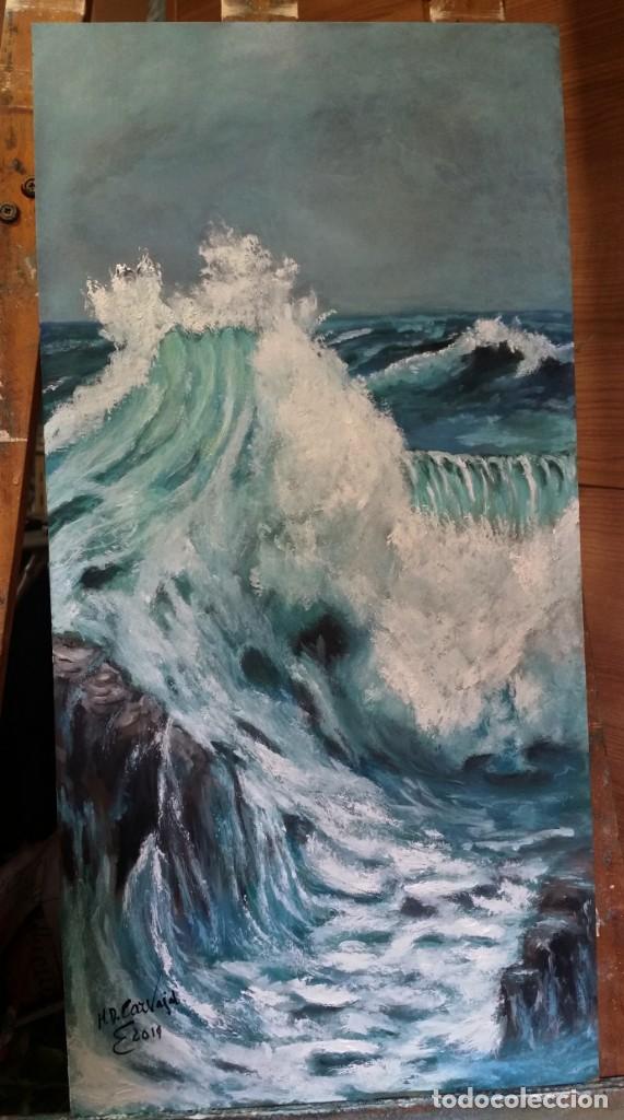 Arte: marina &oacute;leo sobre tabla - Foto 3