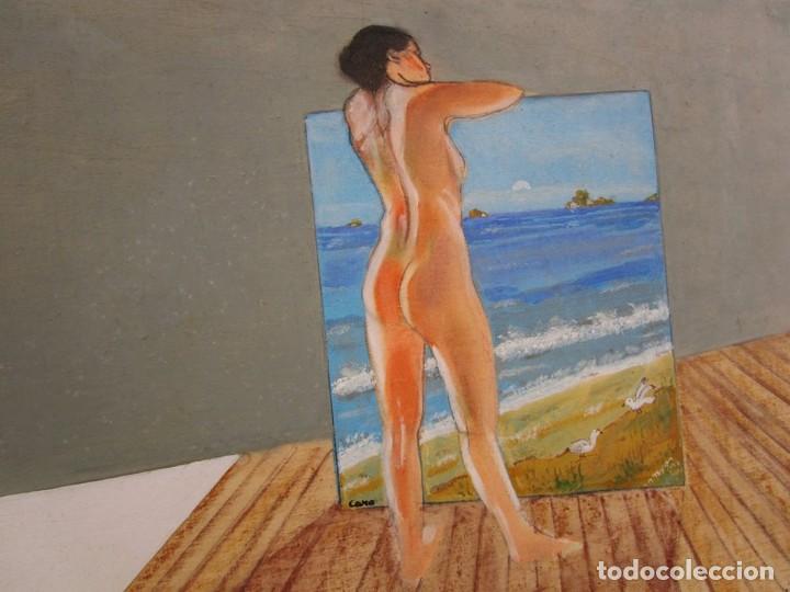 Arte: Cuadro sobre tabla de madera - Foto 1