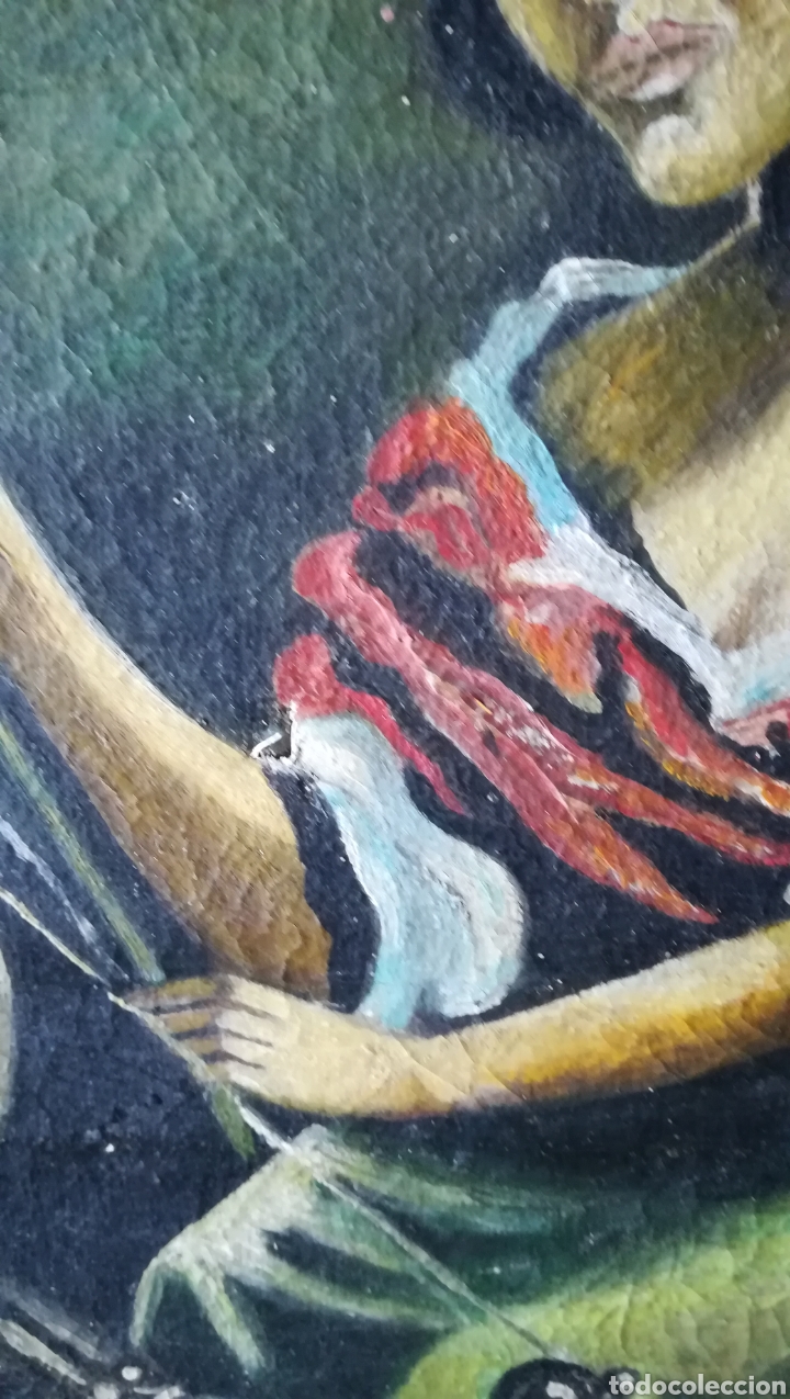 Arte: Antiguo &oacute;leo sobre lienzo - Foto 3