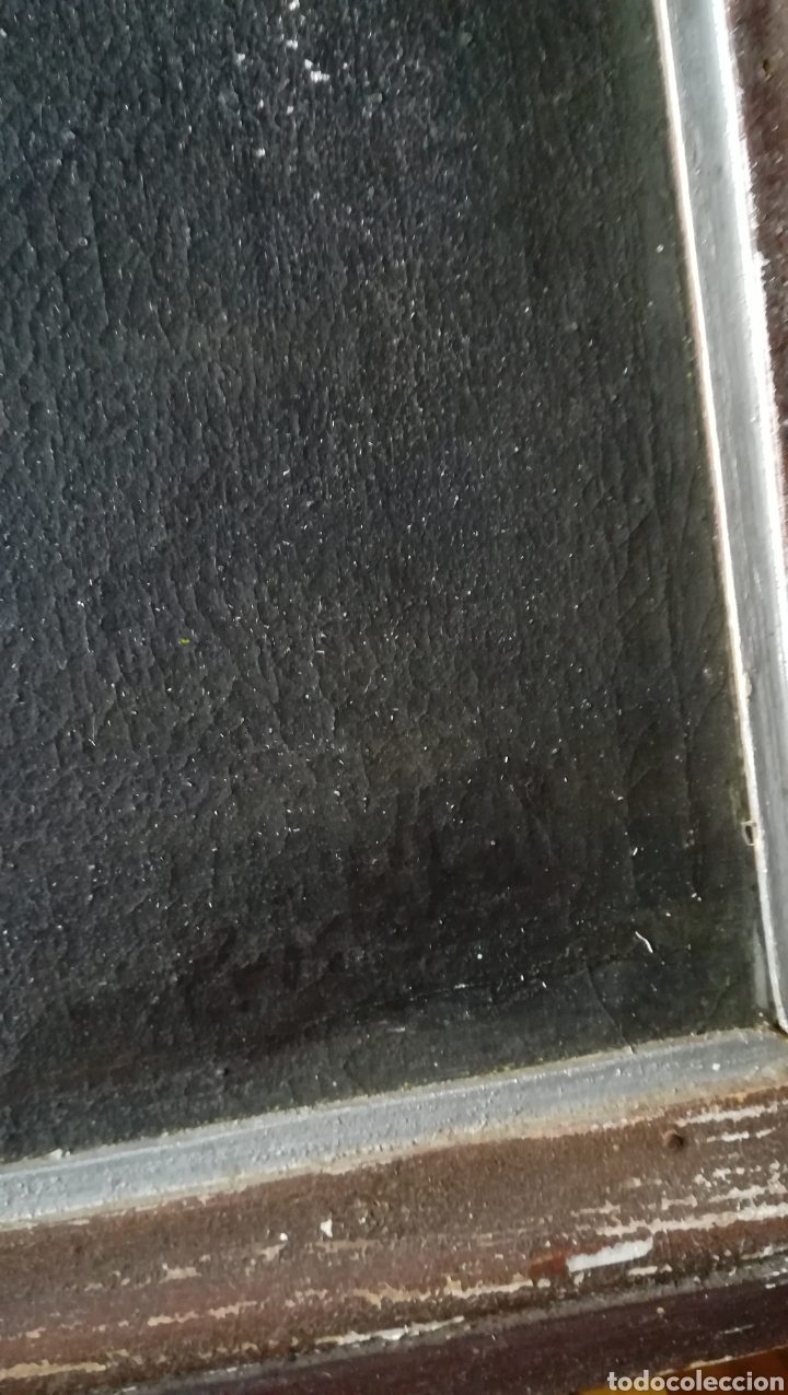 Arte: Antiguo &oacute;leo sobre lienzo - Foto 4