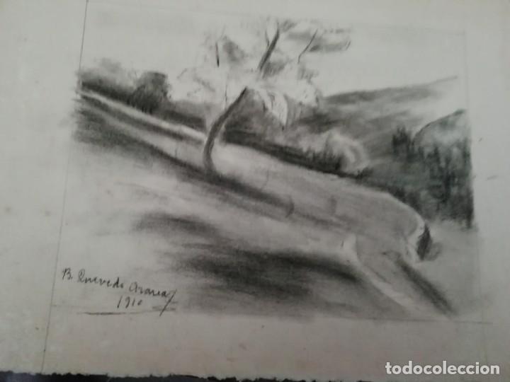 Arte: dibujo sobre papel carbon  bonifacio quevedo 1910
