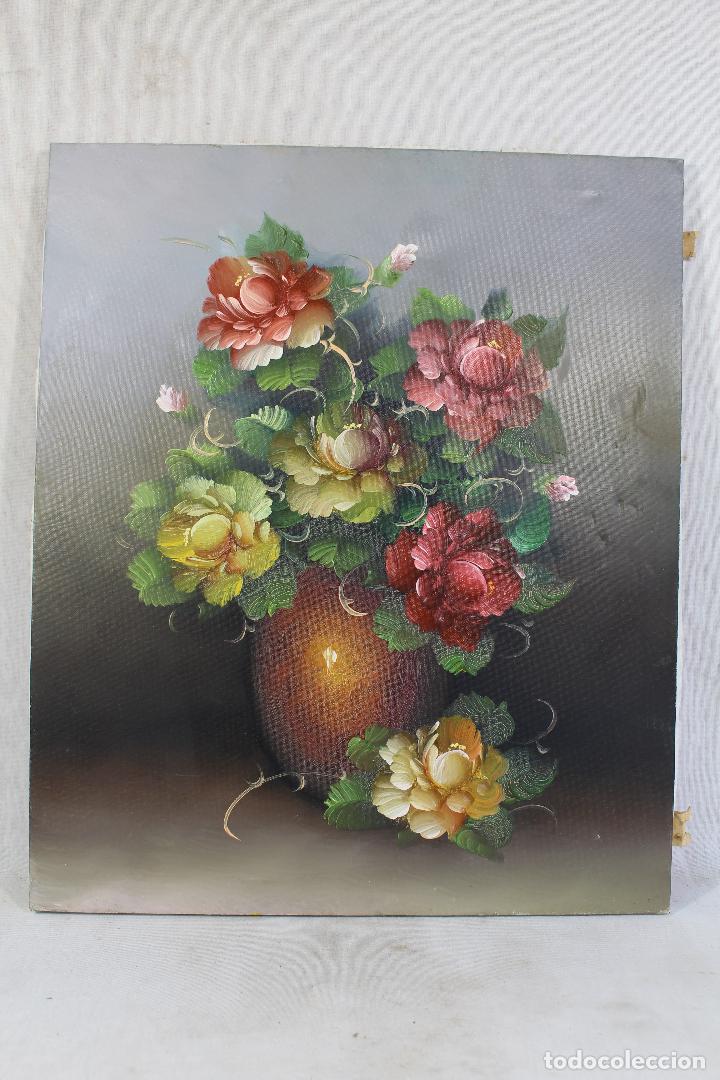 Arte: bodegon flores original oleo sobre lienzo - Foto 1