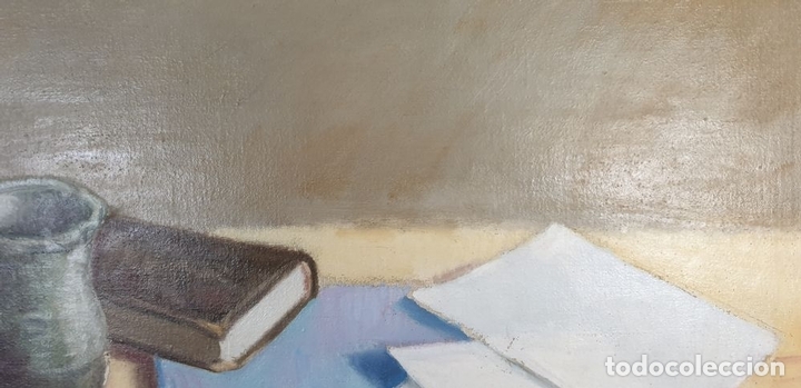 Arte: BODEG&Oacute;N. &Oacute;LEO SOBRE LIENZO. SIN FORMAR. SIGLO XX. - Foto 2