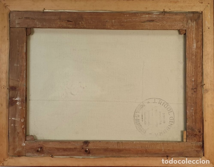 Arte: BODEG&Oacute;N. &Oacute;LEO SOBRE LIENZO. SIN FORMAR. SIGLO XX. - Foto 5