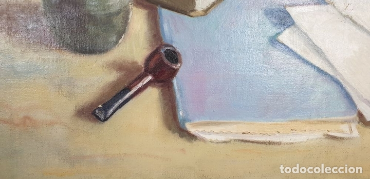 Arte: BODEG&Oacute;N. &Oacute;LEO SOBRE LIENZO. SIN FORMAR. SIGLO XX. - Foto 8