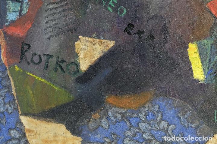 Arte: Isabel Serrahima (1934-1999) &oacute;leo sobre lienzo Composici&oacute;n - Foto 7