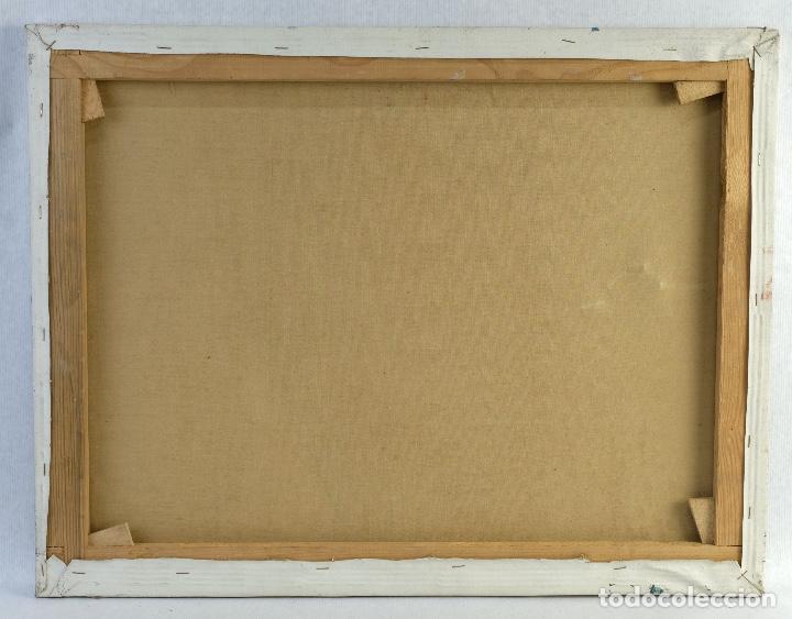 Arte: Isabel Serrahima (1934-1999) &oacute;leo sobre lienzo Composici&oacute;n - Foto 14
