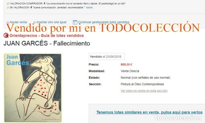Arte: JUAN GARCES &Oacute;LEO SOBRE TABLA - Foto 4
