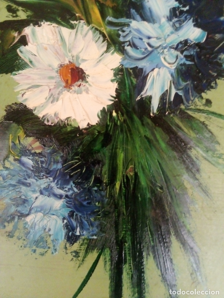 Arte: &Oacute;LEO SOBRE TABLEX (RAMO) - ENMARCADO. - Foto 5