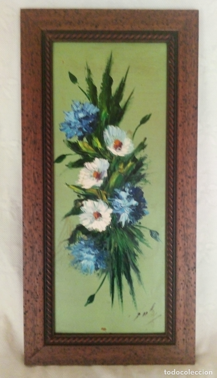 Arte: &Oacute;LEO SOBRE TABLEX (RAMO) - ENMARCADO. - Foto 1