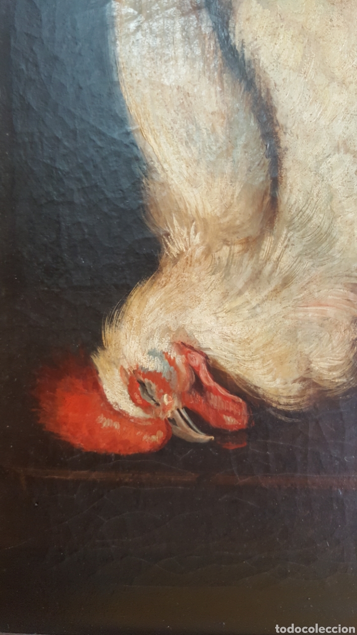 Arte: &Oacute;LEO ANTIGUO SOBRE LIENZO - Foto 2