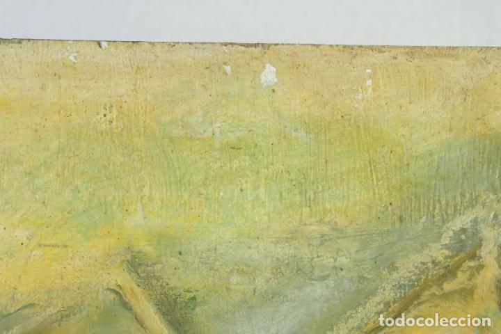 Arte: &Oacute;leo sobre t&aacute;blex Rosas siglo XX - Foto 7