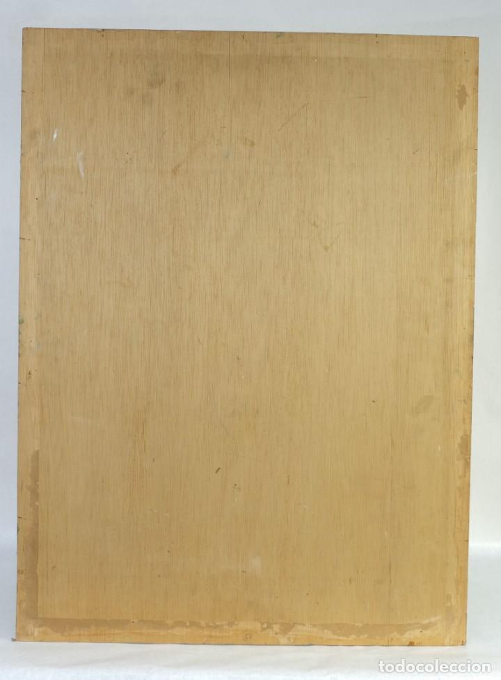 Arte: &Oacute;leo sobre t&aacute;blex Rosas siglo XX - Foto 8