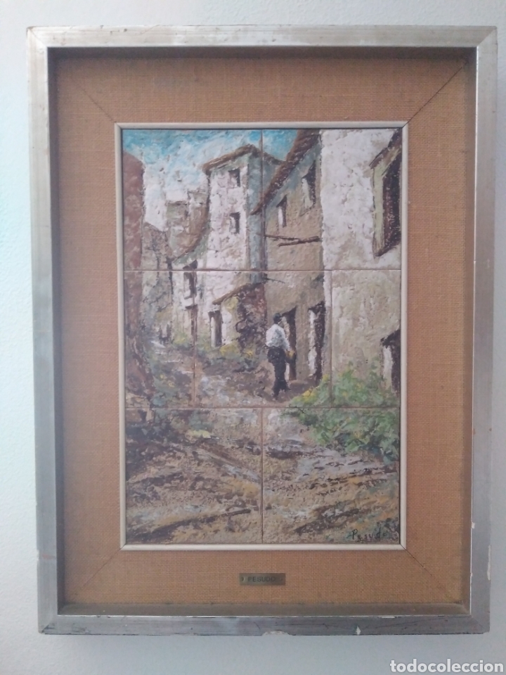 Arte: Cuadro de azulejos Manuel Pesudo - Foto 1