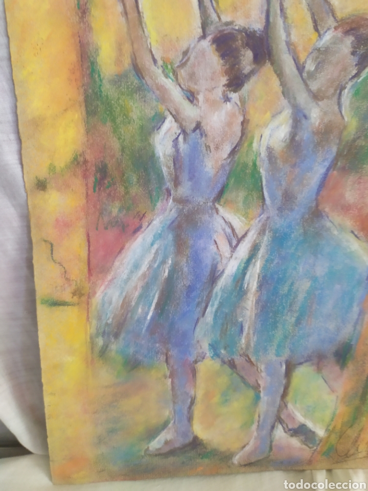 Arte: Bailarinas original pastel - Foto 3
