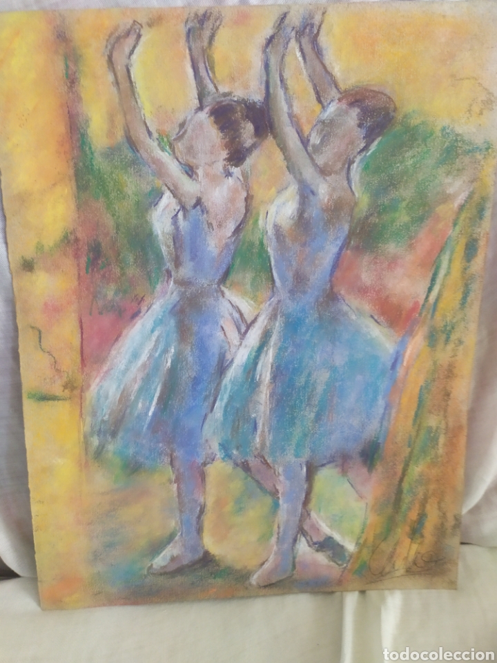 Arte: Bailarinas original pastel - Foto 4