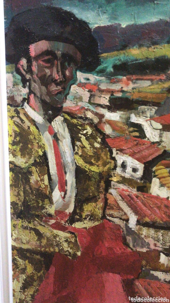 Arte: El torero de Cerd&aacute;. Oleo sobre tabla - Foto 3