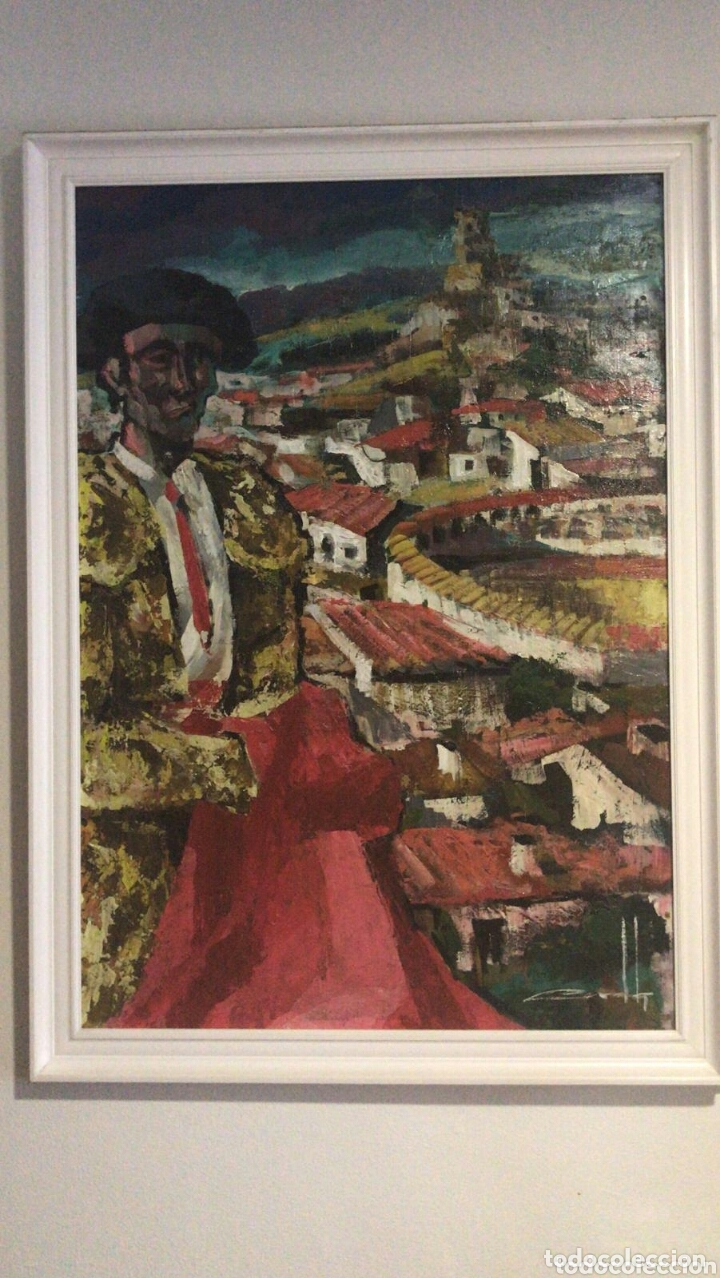 Arte: El torero de Cerd&aacute;. Oleo sobre tabla - Foto 1