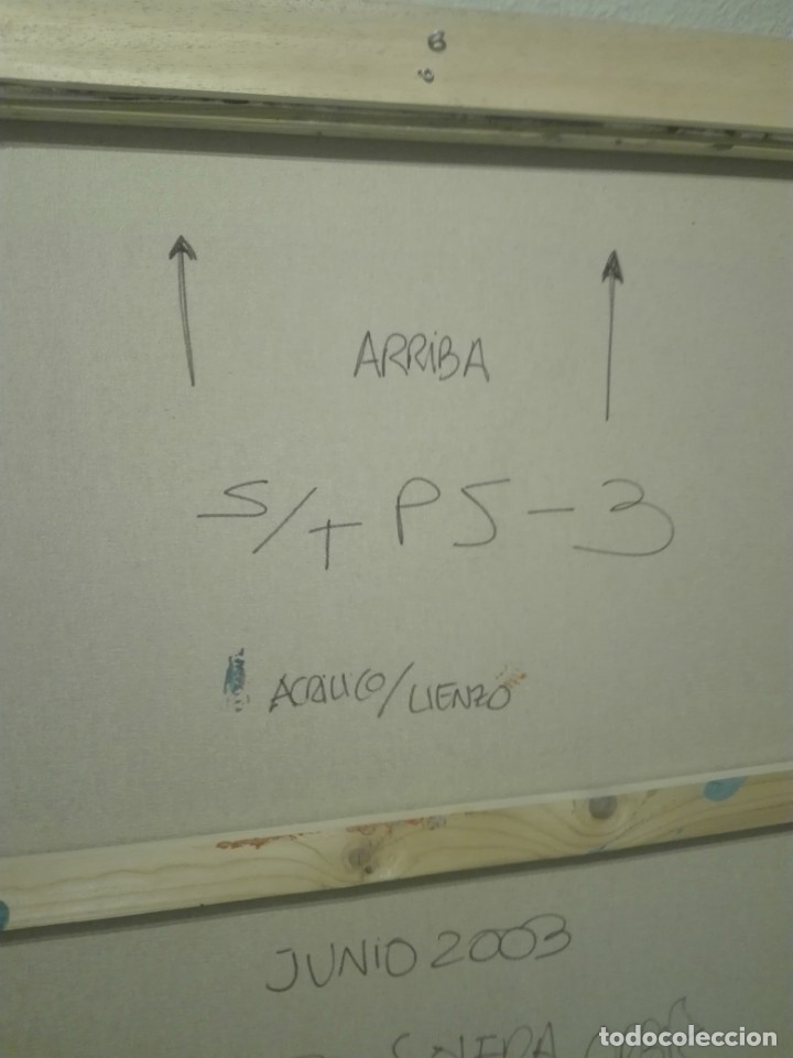 Arte: Acr&iacute;lico sobre lienzo. T&iacute;tulo ST/ P5-3. - Foto 10