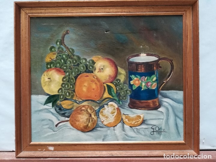 Arte: Bodegon firmado por G.Ortiz