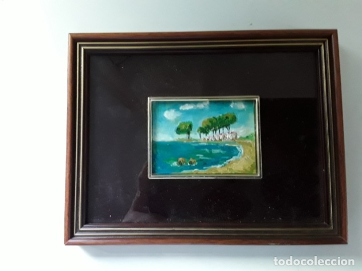 Arte: Miniatura al &oacute;leo, enmarcada - Foto 4