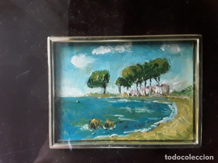 Arte: Miniatura al &oacute;leo, enmarcada - Foto 5