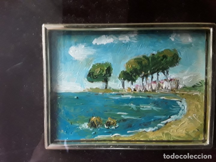 Arte: Miniatura al &oacute;leo, enmarcada - Foto 6