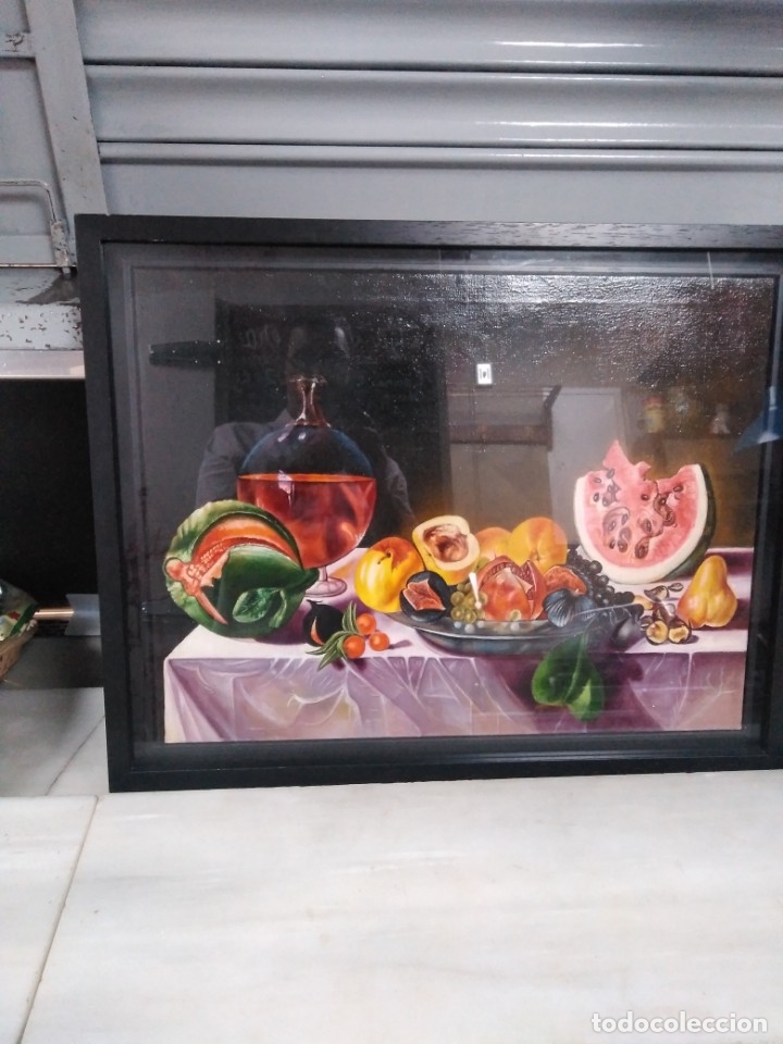 Arte: Bodeg&oacute;n ,&oacute;leo sobre lienzo, autor desconocido - Foto 1