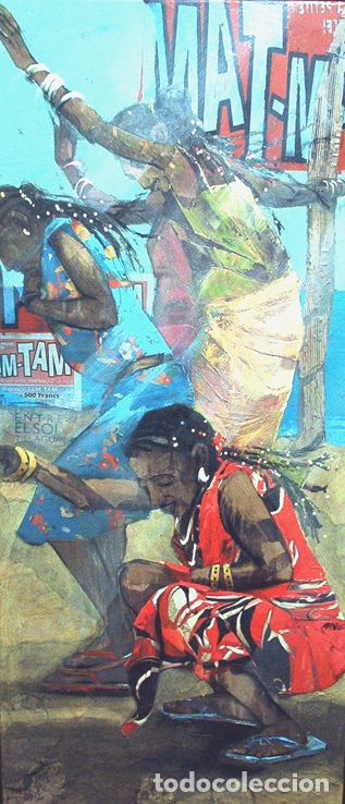 Arte: Mateo collage (la danza 146x65 CMS) - Foto 1